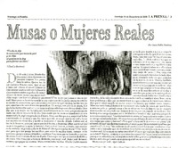 Musas o mujeres reales  [artículo] Juan Pablo Jiménez.