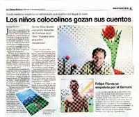 Los niños colocolinos gozan sus cuentos  [artículo] Alfredo Martínez.