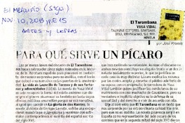 Para qué sirve un pícaro  [artículo] José Promis.