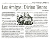 Los amigos: divino tesoro  [artículo] Juan Pablo Jiménez.