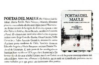 Poetas del Maule.  [artículo]