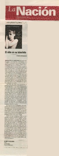El niño en su laberinto  [artículo] Artemio Echegoyen.