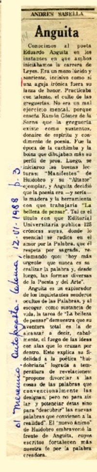 Anguita  [artículo] Andrés Sabella.