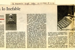Asecho a lo inefable  [artículo] Angel Custodio González.
