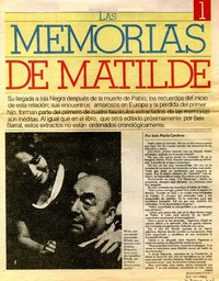 Las memorias de Matilde  [artículo] Inés María Cardone.