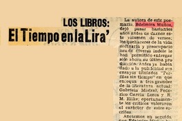 "El tiempo en la lira"  [artículo] Alberto Arraño.