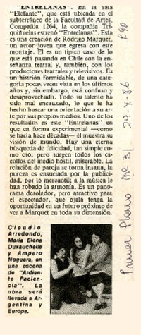 Entrelanas  [artículo].