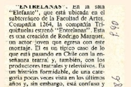 Entrelanas  [artículo].