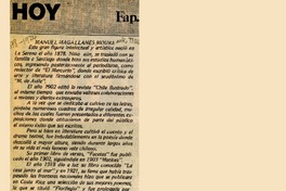 Manuel Magallanes Moure  [artículo] Fap.