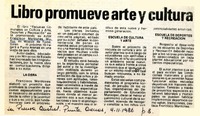 Libro promueve arte y cultura  [artículo].