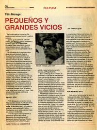 Pequeños y grandes vicios  [artículo] Alberto Fuguet.