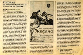 Fuegana  [artículo] Mario Farías Andrade.