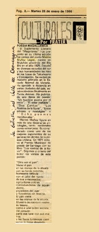 Poesía magallánica  [artículo] Frater.