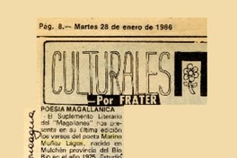 Poesía magallánica  [artículo] Frater.