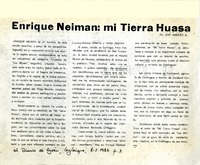 Enrique Neiman, Mi tierra huasa  [artículo] José Arraño.
