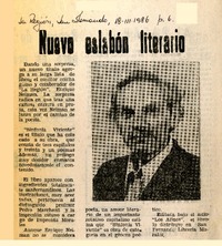 Nuevo eslabón literario  [artículo].