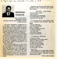 Sinfonía viviente  [artículo] Enrique León González.