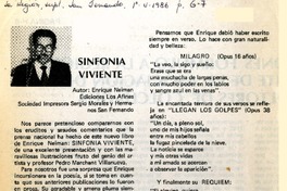 Sinfonía viviente  [artículo] Enrique León González.