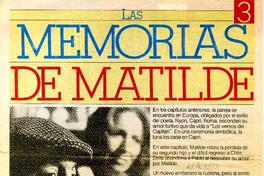 Las memorias de Matilde  [artículo] Inés María Cardone.