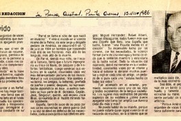 No hay olvido  [artículo] Juan Magal.