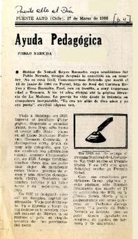 Pablo Neruda  [artículo].