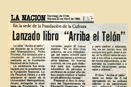 Lanzado libro "Arriba el telón!"  [artículo].