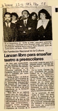 Lanzan libro para enseñar a preescolares  [artículo].