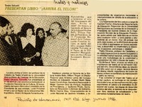 Presentan libro "Arriba el telón!"  [artículo].