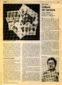 Cultura sin censura  [artículo] A. S.