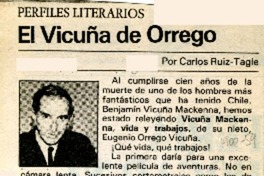 El Vicuña de Orrego  [artículo] Carlos Ruiz-Tagle.
