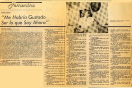 "Me habría gustado ser lo que soy ahora"  [artículo] Rosa Zamora.