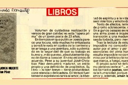 Boceto por una joven muerte  [artículo].