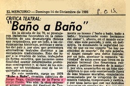 Baño a baño  [artículo]