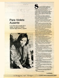 Para Violeta ausente  [artículo].