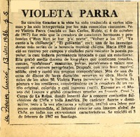 Violeta Parra  [artículo].