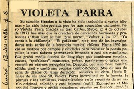 Violeta Parra  [artículo].