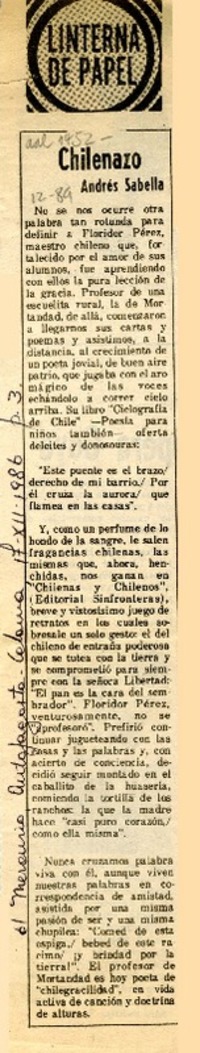 Chilenazo  [artículo]