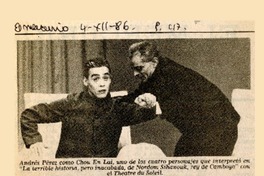 Andrés Pérez entrega lo aprendido en Francia  [artículo].