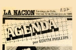 Actor y dramaturgo chileno aplaudido en Francia...  [artículo] Edith Phillips.