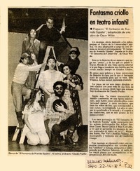 Fantasma criollo en teatro infantil  [artículo].