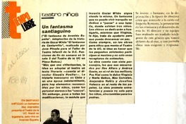 Un Fantasma santiaguino  [artículo].