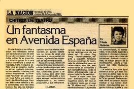 Un fantasma en Avenida España  [artículo] Yolanda Montecinos.
