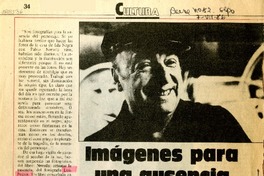 Imágenes para una ausencia  [artículo] Ernesto Saúl.