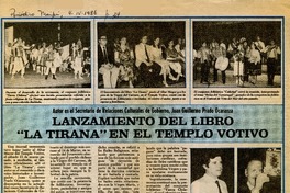 Lanzamiento del libro "La Tirana" en el templo votivo  [artículo].