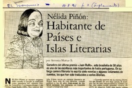 Habitante de países e islas literarias  [artículo] Antonio Muñoz B.