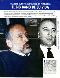 Claudio Bunster Weitzman, ex Teitelboim. (entrevistas) [artículo]
