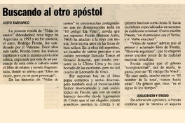 Buscando al otro apóstol  [artículo] Justo Barranco.