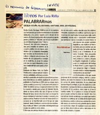 Libros  [artículo] por Luis Riffo.