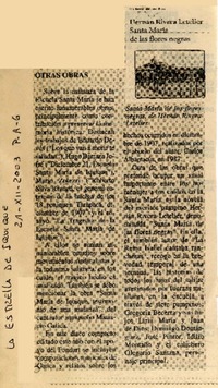 Otras obras  [artículo]