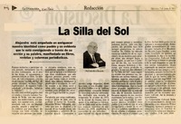 La silla del sol  [artículo] por Carlos René Ibacache.